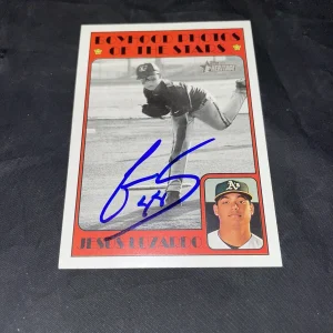 Jesus Luzardo Signed Topps Heritage Boyhood Photos Of The Stars Trading Card