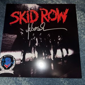 Sebastian Bach Signed Skid Row Vinyl Hard Rock Legend Superstar Beckett