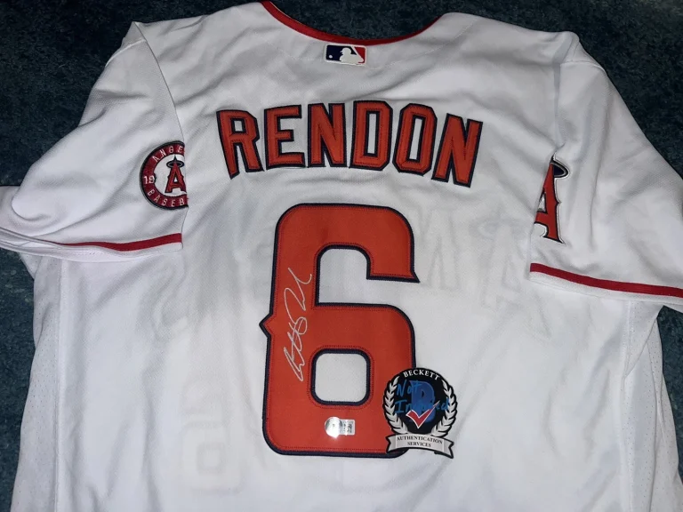 Anthony Rendon Signed Los Angeles Angels Jersey Superstar Slugger Beckett