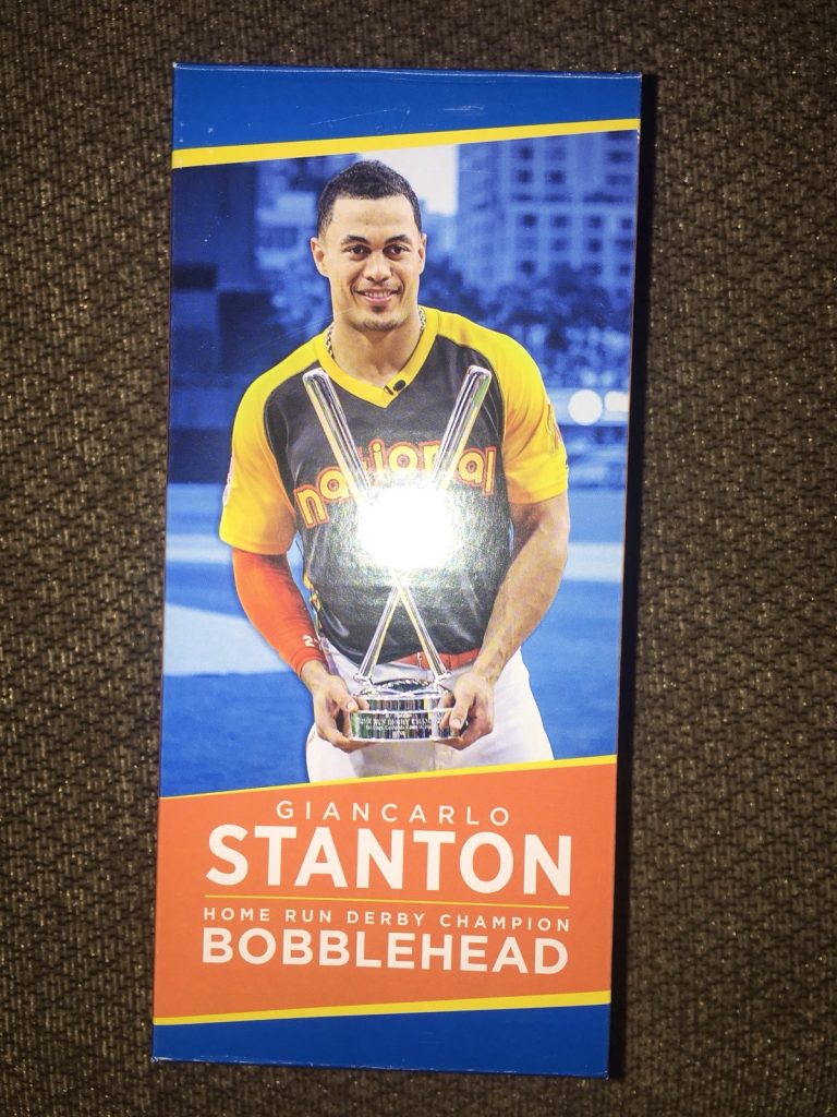Brand New Giancarlo Stanton Home Run Derby Bobble head NIB 2016 Champ