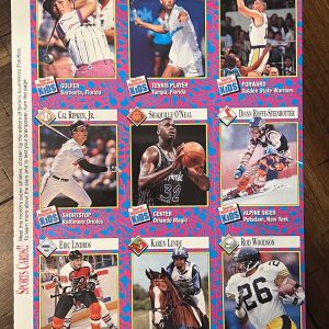 1993 Sports Illustrated SI for Kids Uncut Panel of Cards Shaquille O’Neal RC WOW