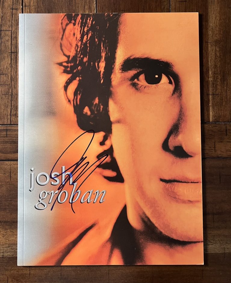 JOSH GROBAN AWAKE SIGNED AUTOGRAPH TOUR PROGRAM K9 COA – PROOF COLLECTIBLE MEMORABILIA