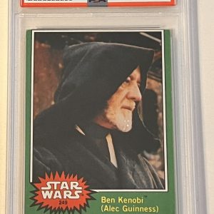 Alec Guinness Star Wars OB1 SIGNED Autograph Auto Topps Green Card PSA Slab