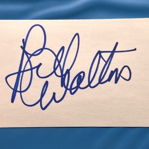 Bill Walton SIGNED Autographed NBA Hall of Fame Index Card Trail Blazer Celtics