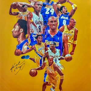 Kobe Bryant Autographed 24x30 Greatness Photo Panini Authenticated Number # 3/24