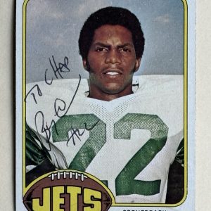 Burgess Owens SIGNED Autographed Auto NY Jets 1976 Topps Card RARE