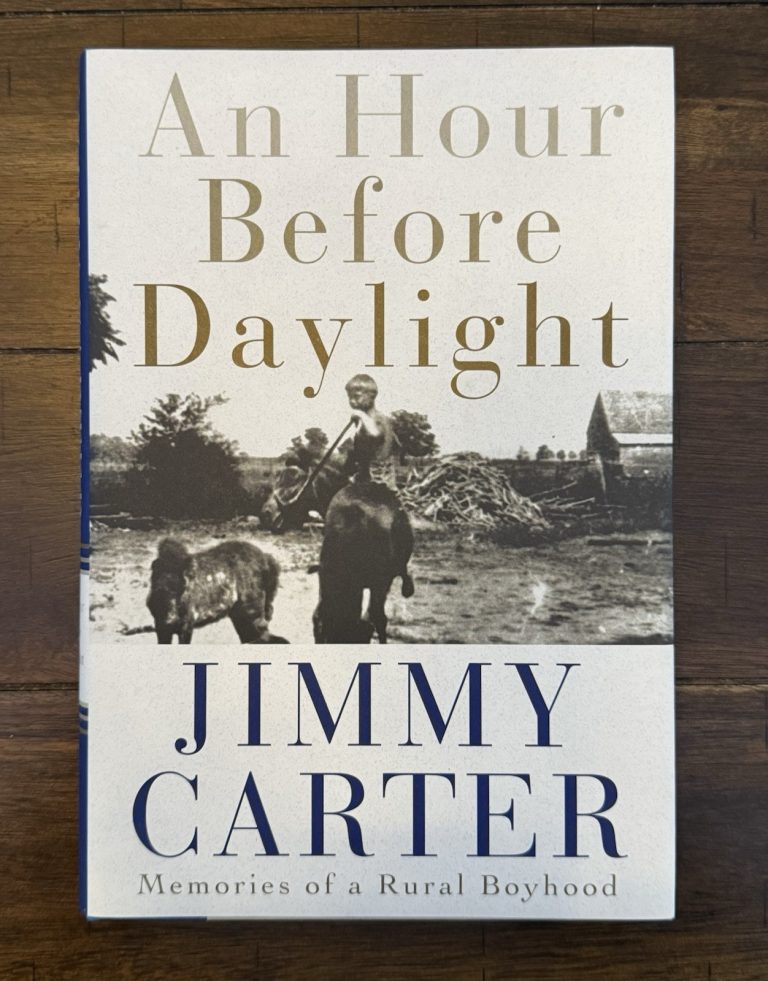 President Jimmy Carter HC Signed Autographed book An Hour Before Daylight Flyer