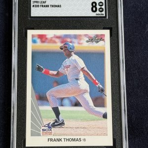 1990 Leaf - #300 Frank Thomas (RC) SGC Graded 8 BIG HURT ROOKIE CARD