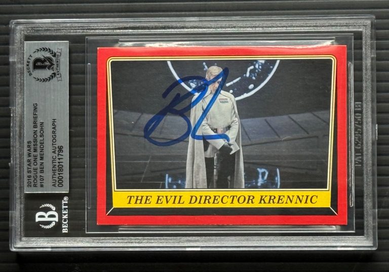 Ben Mendelsohn Star Wars Rogue 1 Auto signed Autographed Topps Card #107 Beckett