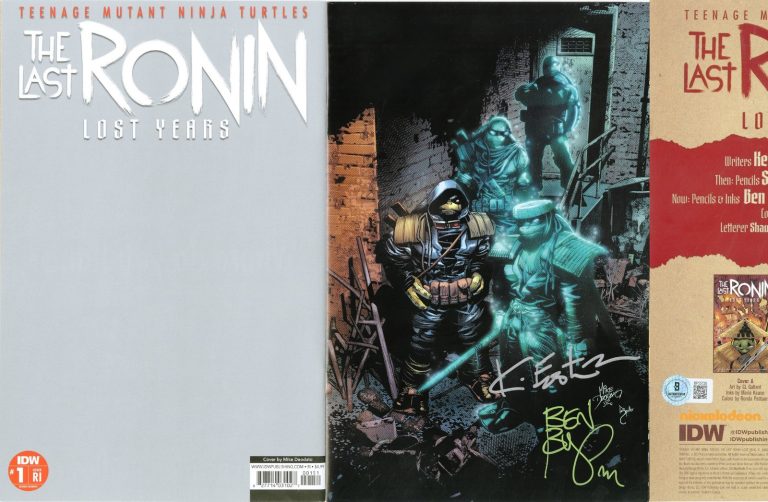 TMNT Last Ronin Lost Years #1 Variant Cov RI IDW SIGNED Kevin Estman Ben Bishop