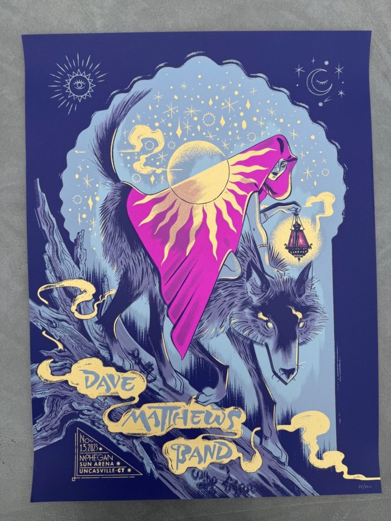 Dave Matthews Band 11/13/2023 Mohegan Sun Arena Uncasville CT Tour Poster #d 800