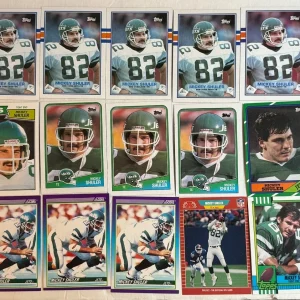 HUGE Mickey Shuler 19 CARD LOT NY New York Jets Tight End Legend #82