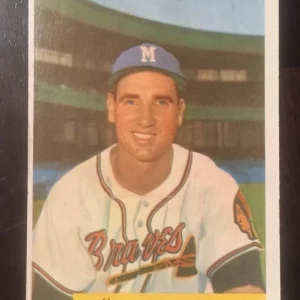 1954 Bowman #201 Bobby Thomson Milwaukee Braves VG (MC) See Photos