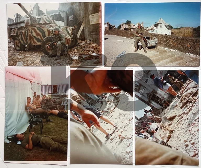 ORIGINAL on set Saving Private Ryan photos Signed NEVER SEEN BEFORE & Call Sheet