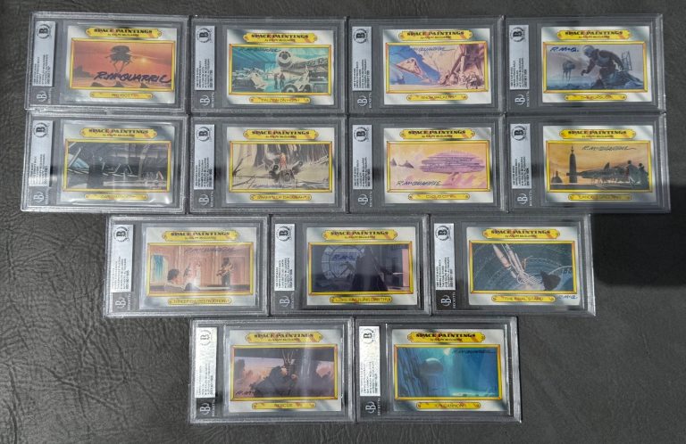 13 ESB TOPPS SPACE PAINTINGS SET CARDS STAR WARS SIGNED AUTO BECKETT 118-130 BAS COLLECTIBLE MEMORABILIA