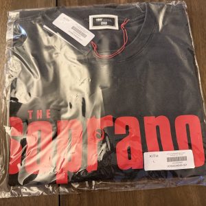 KITH X SOPRANOS MAIN LOGO VINTAGE T TEE SHIRT BLACK L LARGE NWT NEW