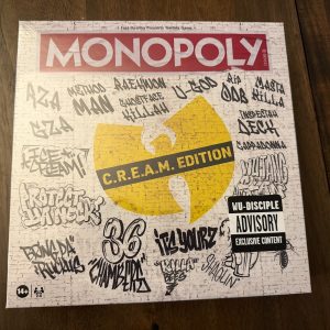 MONOPOLY WU TANG CLAN C.R.E.A.M. LIMITED EDITION BOARD GAME - NEW SEALED