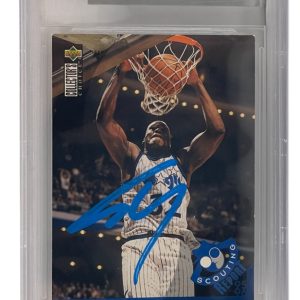 Shaquille O'Neal Signed 1995-96 Collector's Choice #339 Beckett Witness Slabbed