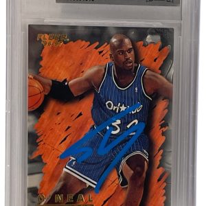 Shaquille O'Neal Signed 1996-97 Fleer #138 Orlando Magic Beckett Witness Slabbed