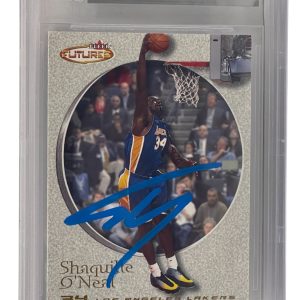 Shaquille O'Neal Signed 2000-01 Fleer Futures #20 Lakers Beckett Witness Slabbed