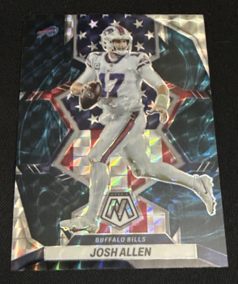 Josh Allen 2022 Mosaic Genesis National Pride #253 Buffalo Bills Panini Prizm