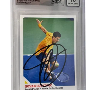 Novak Djokovic Signed Sports Illustrated For Kids 2010 Rookie Card BAS Auto 10