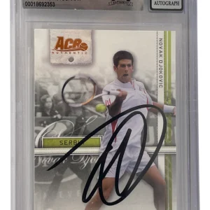 Novak Djokovic Signed 2007 Ace Authentic Bronze Rookie Straight Sets #16 Beckett
