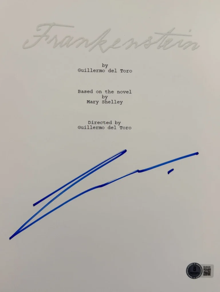 Jacob Elordi Signed Frankenstein Full Script Authentic Autograph Beckett