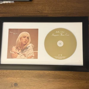 BILLIE EILISH SIGNED HAPPIER THAN EVER FRAMED CD AUTOGRAPH AUTO