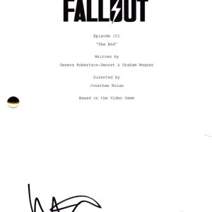 Walton Goggins Signed Fallout Pilot Script Authentic Autograph Beckett