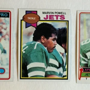Marvin Powell 3 CARD LOT NY New York Jets Topps 1979-81