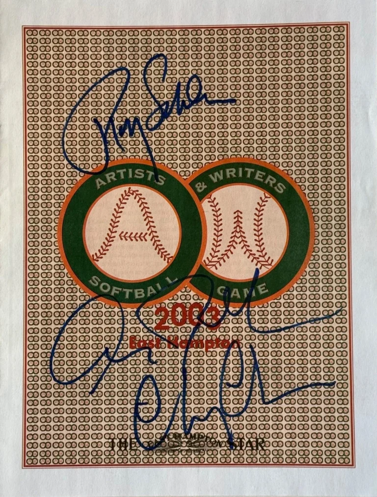 Roy Scheider Chevy Chase Alec Baldwin SIGNED Jaws 2003 Artists/Writers Program