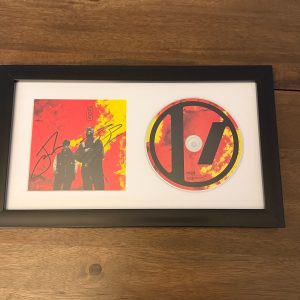 TWENTY ONE PILOTS 21 SIGNED CLANCY FRAMED CD AUTOGRAPH AUTO
