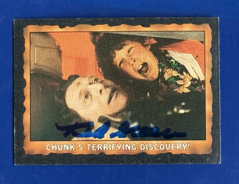 Ted Grossman 1985 Topps Goonies Card SIGNED Autographed Auto “The stiff”