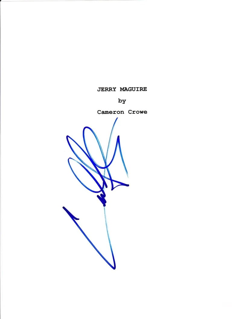 CUBA GOODING JR SIGNED JERRY MAGUIRET SCRIPT AUTOGRAPH FULL 135 PAGE COA