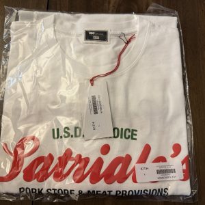 KITH X SOPRANOS SATRIALE'S VINTAGE T TEE SHIRT WHITE L LARGE NWT NEW
