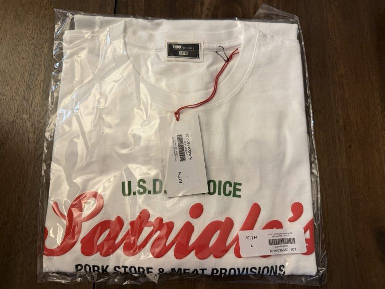 KITH X SOPRANOS SATRIALE'S VINTAGE T TEE SHIRT WHITE L LARGE NWT NEW