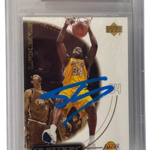 Shaquille O'Neal Signed 2000-01 Upper Deck Ovation #25 Beckett Witness Slabbed