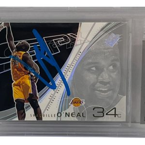 Shaquille O'Neal Signed 2002-03 Upper Deck SPX #35 Lakers BAS Witness Slabbed