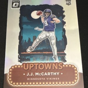 J.J. McCarthy RC Uptowns SSP | 2024 Donruss Optic | Vikings QB