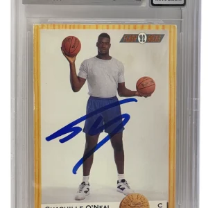 Shaquille O'Neal Signed 1993 Classic #104 LSU Tigers BAS Slabbed Auto Grade 10