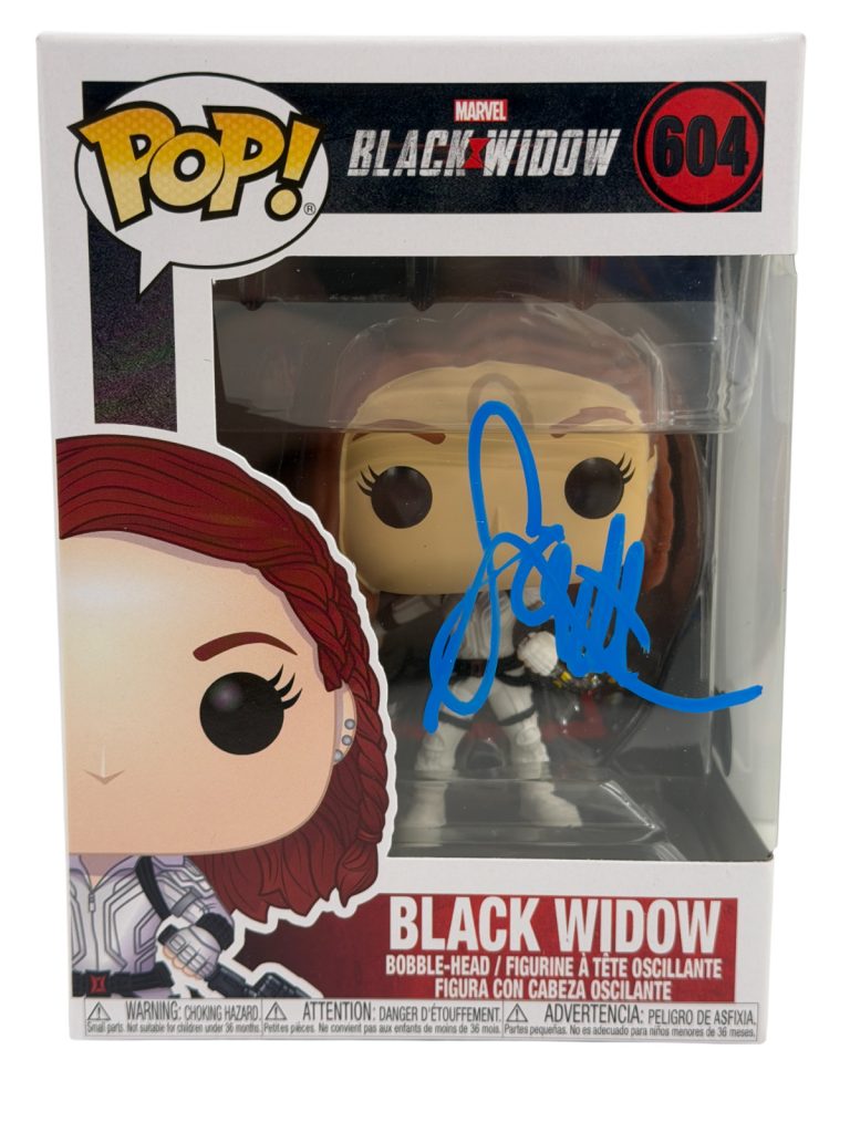 Scarlett Johansson Signed Black Widow Funko 604 Avengers Autograph Beckett LOA