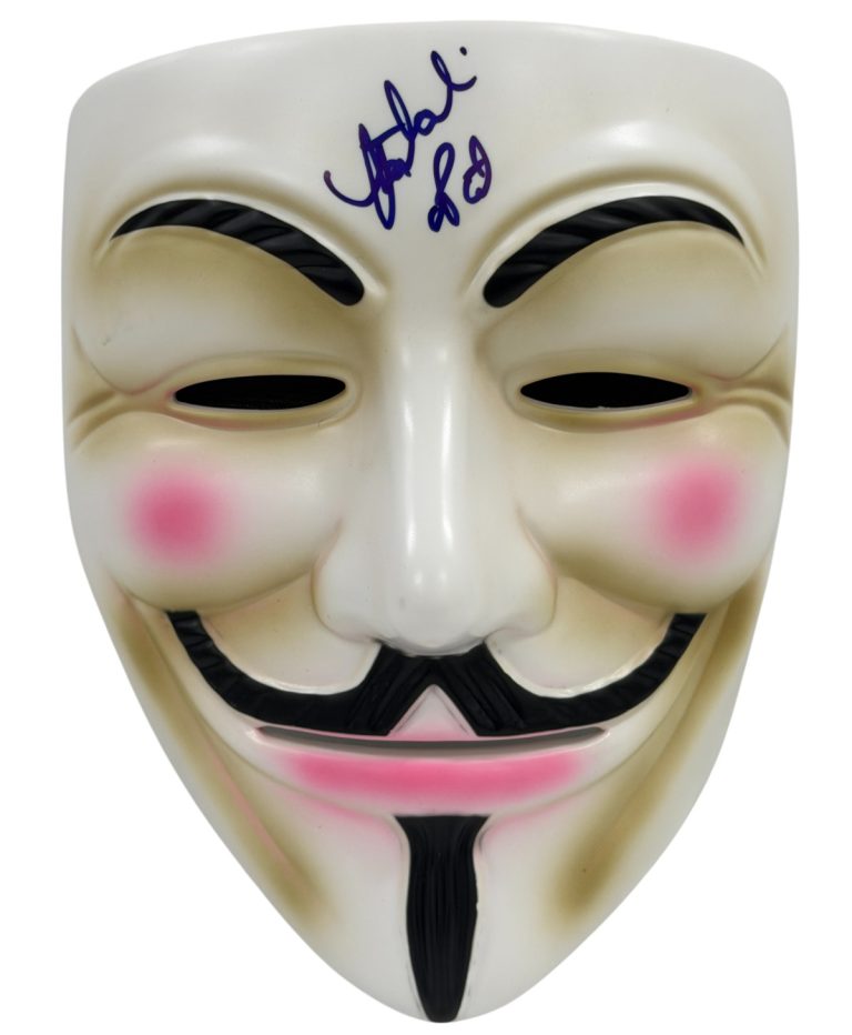 Natalie Portman Signed V for Vendetta Mask Authentic Autograph Beckett LOA