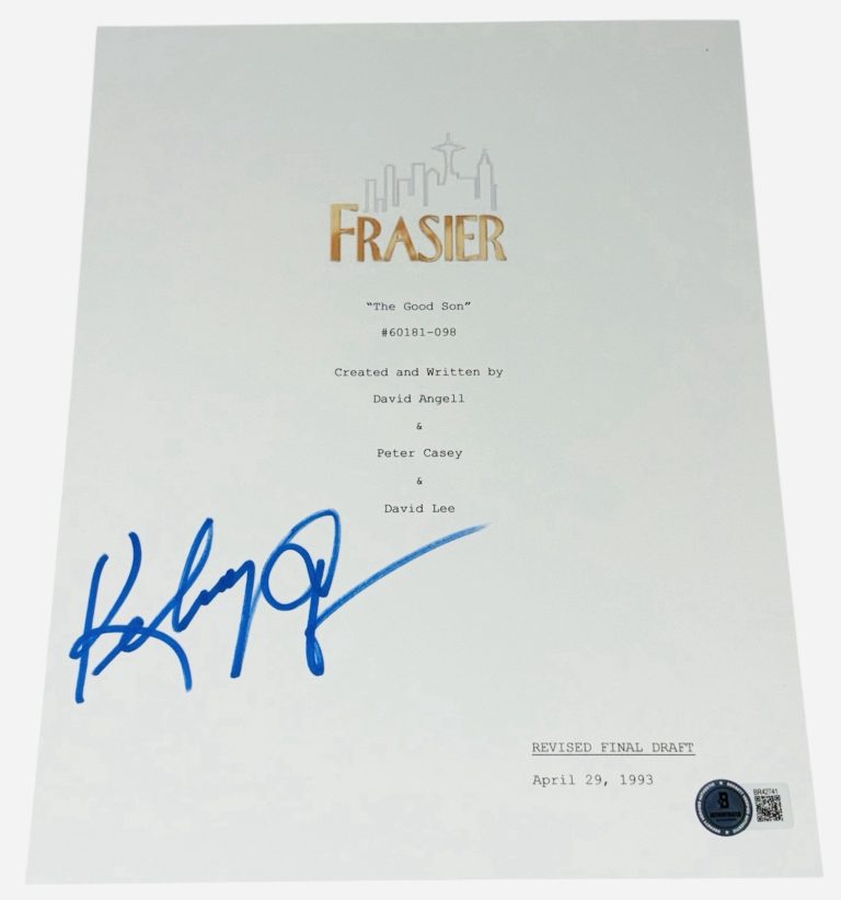 Kelsey Grammer Signed Autograph Frasier Pilot Script Screenplay Dr Crane Beckett