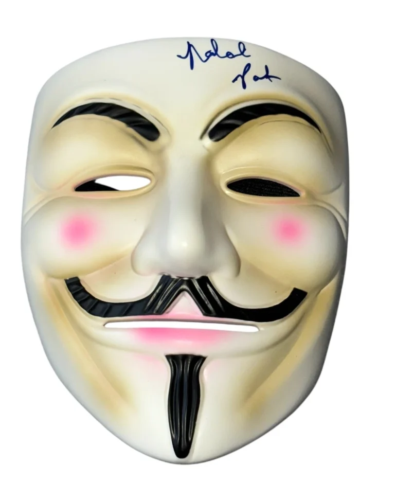 Natalie Portman Signed Autograph V For Vendetta Replica Prop Mask Beckett BAS