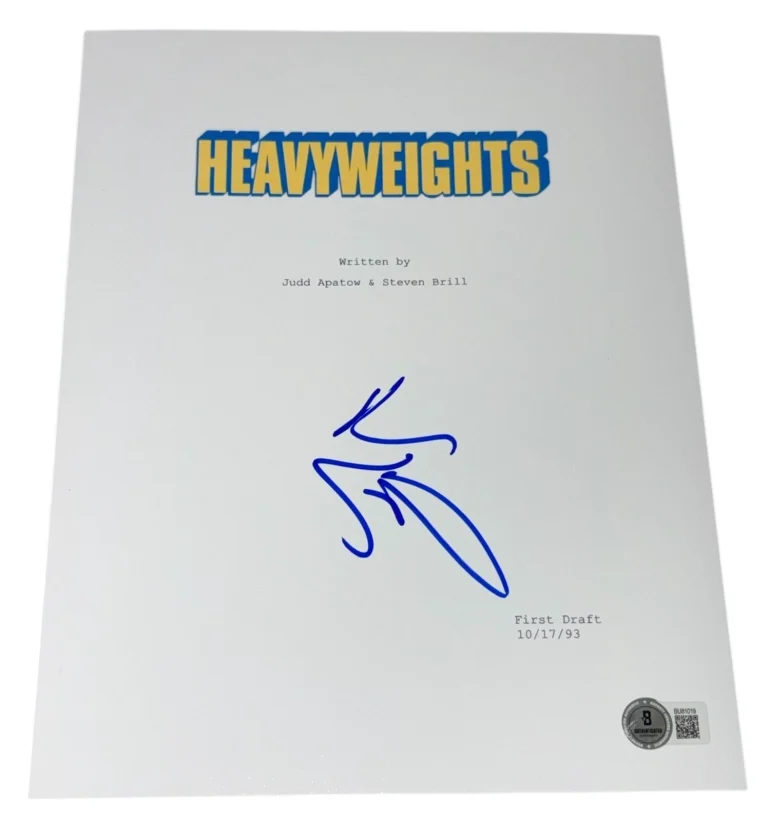 Ben Stiller Signed Autograph Heavyweights Full Movie Script Screenplay Beckett