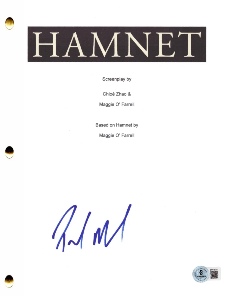 Paul Mescal Signed Hamnet Full Script Authentic Autograph Beckett