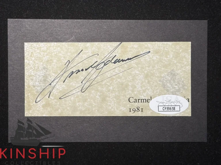 Ansel Adams signed Cut JSA COA Rare Photographer Auto Z2457