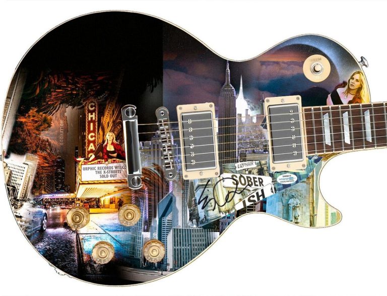 Liz Phair Soberish Signed Autographed 1/1 Custom Graphics Photo Guitar ACOA
