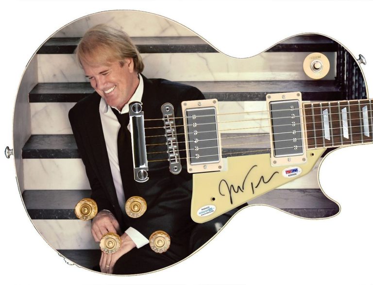 John Tesh Signed Autographed Custom Graphics Photo Guitar ACOA